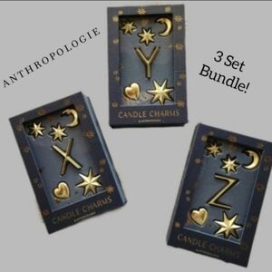 𝗔𝗻𝘁𝗵𝗿𝗼𝗽𝗼𝗹𝗼𝗴𝗶𝗲 "XYZ" Monogram Candle Charm/Pushpin Bundle